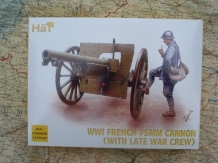 images/productimages/small/French 75mm Cannon WW1 8161 HaT 1;72 nw.voor.jpg